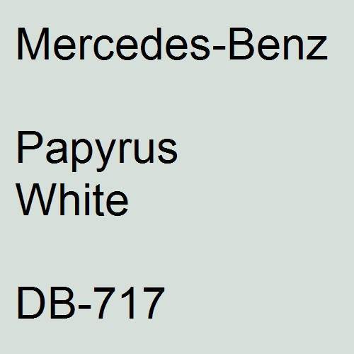 Mercedes-Benz, Papyrus White, DB-717.